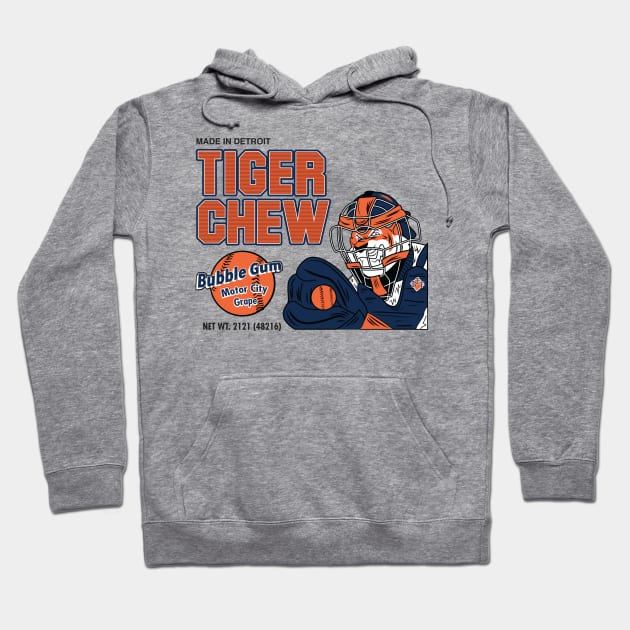 Tiger Chew Bubblegum Hoodie by DeepDiveThreads